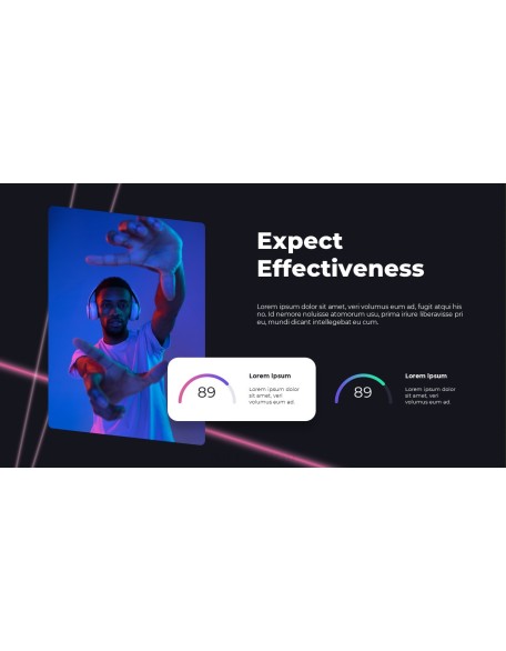 Animated Templates - Futuristic Neon Concept Pitch Deck