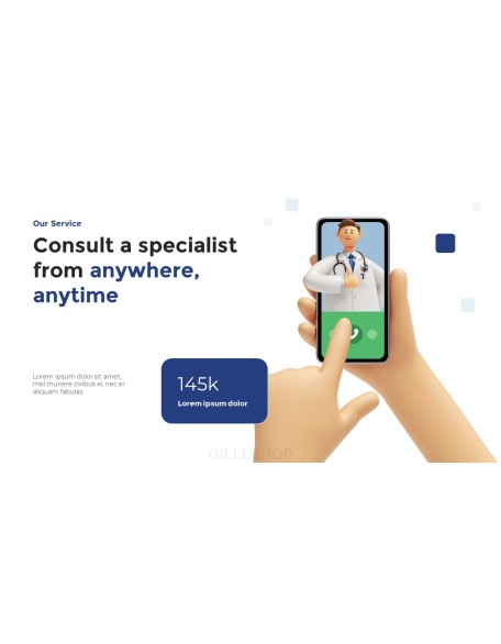 Animated Templates - Online Medical Consultation pitch deck