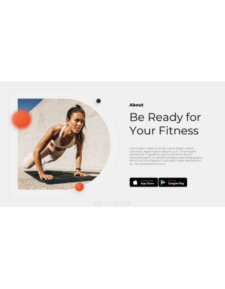 Fitness Mobile App Service Presentation Animated Slides