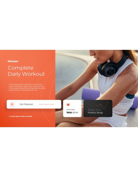 Fitness Mobile App Service Presentation Animated Slides