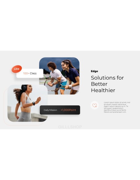 Fitness Mobile App Service Presentation Animated Slides