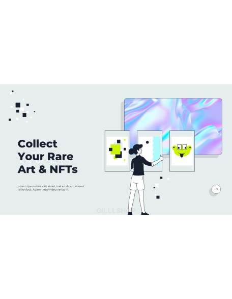 NFT Marketplace Presentation Animated Slides in PowerPoint