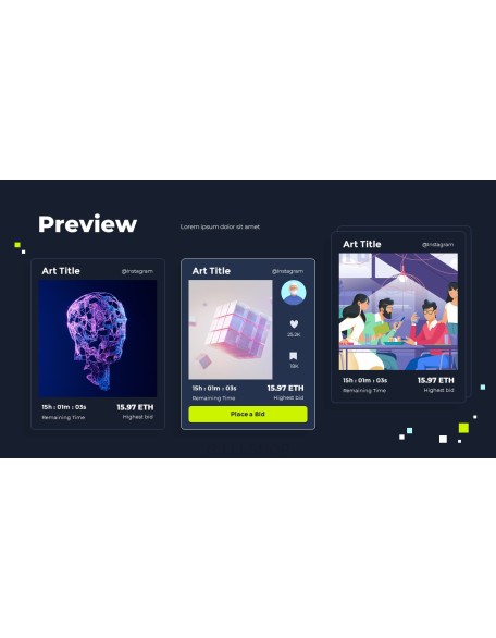 NFT Marketplace Presentation Animated Slides in PowerPoint