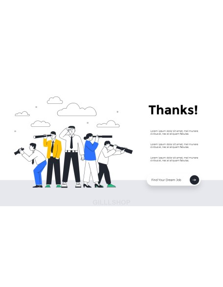 Find Your Dream Job Hiring Platform Animation Templates