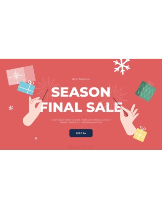 Winter Season Sale Animated Slides in PowerPoint