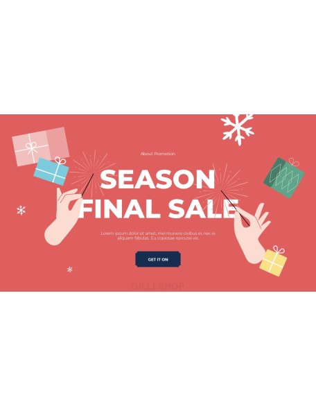 Winter Season Sale Animated Slides in PowerPoint