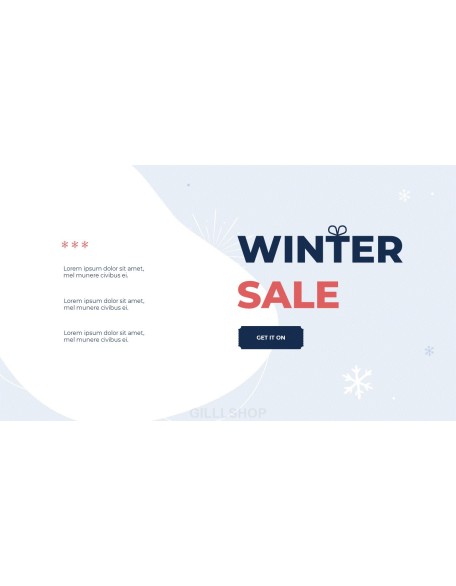 Winter Season Sale Animated Slides in PowerPoint