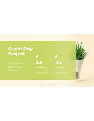 Green Day Project powerpoint animation template