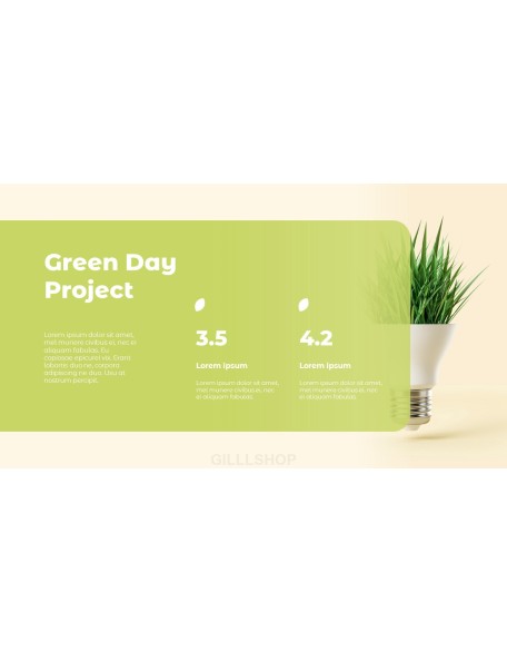 Green Day Project powerpoint animation template