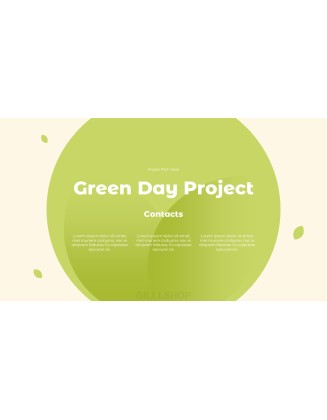 Green Day Project powerpoint animation template