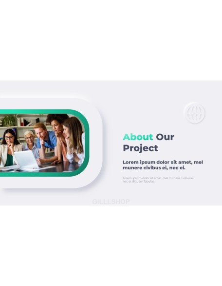 Animated Templates - Neumorph Design Pitch Deck