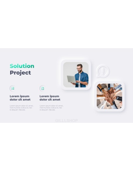 Animated Templates - Neumorph Design Pitch Deck
