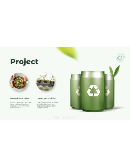 Upcycling Food Theme animated PowerPoint Templates
