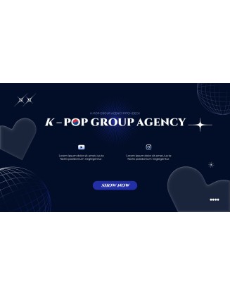 K-POP Boy Group Agency Theme animated PowerPoint Templates