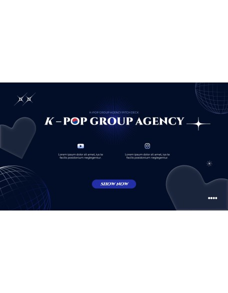 K-POP Boy Group Agency Theme animated PowerPoint Templates