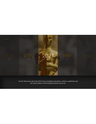 The Oscars 2023 95th Academy Awards Animation Templates