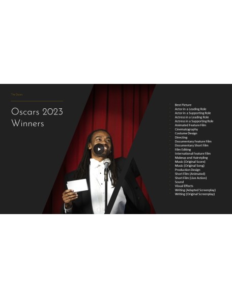 The Oscars 2023 95th Academy Awards Animation Templates
