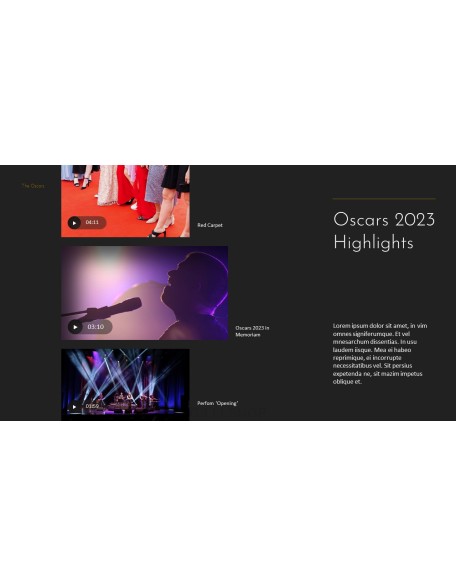 The Oscars 2023 95th Academy Awards Animation Templates