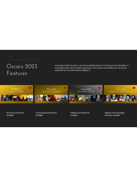 The Oscars 2023 95th Academy Awards Animation Templates
