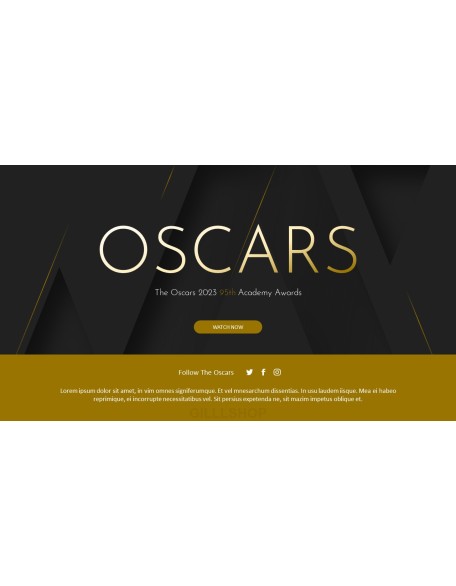 The Oscars 2023 95th Academy Awards Animation Templates