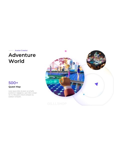 Create New Metaverse Avatar World powerpoint animation template