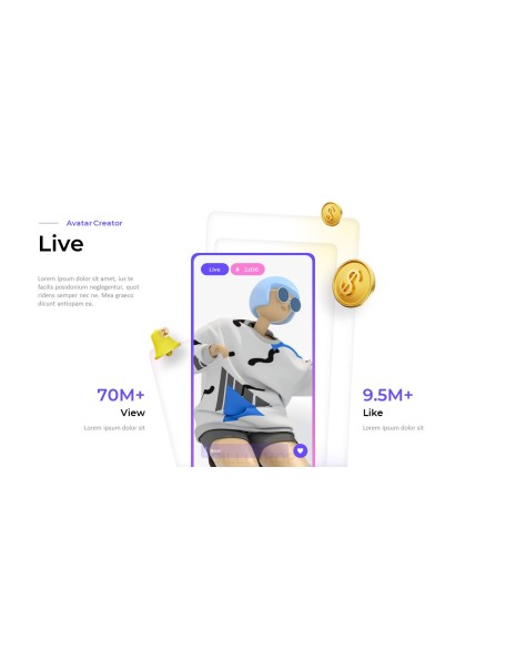 Create New Metaverse Avatar World powerpoint animation template