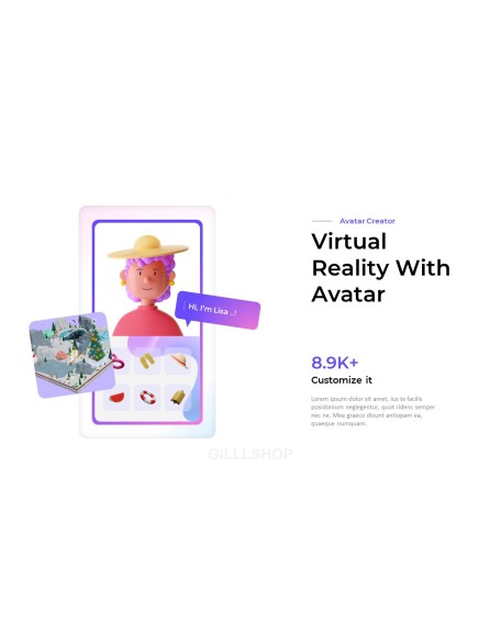 Create New Metaverse Avatar World powerpoint animation template