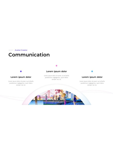 Create New Metaverse Avatar World powerpoint animation template