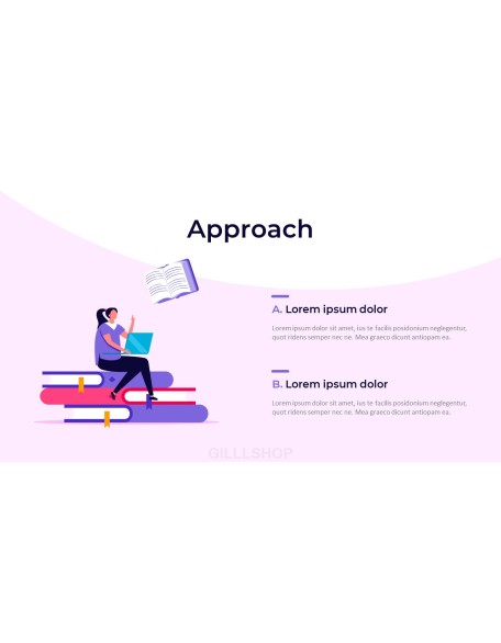 Online Library Illust Pitch Deck Presentation Animated Slides