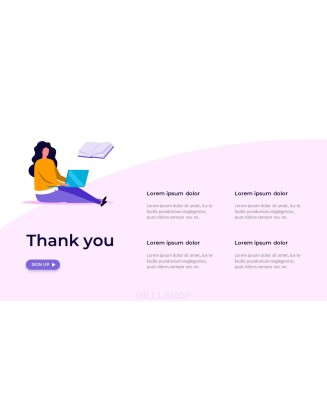 Online Library Illust Pitch Deck Presentation Animated Slides