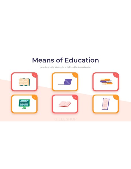 Online Education Illust Pitch Deck Animated Slides in PowerPoint