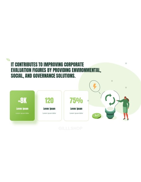 ESG Business Pitch Deck Animated Slides in PowerPoint