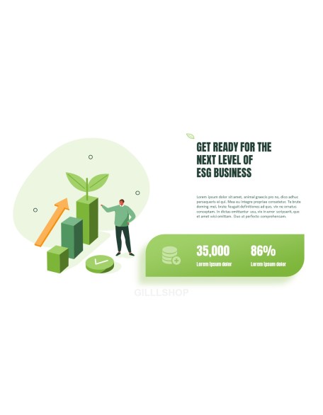 ESG Business Pitch Deck Animated Slides in PowerPoint