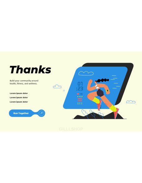 Running Club Presentation Animated Slides in PowerPoint