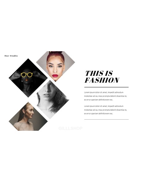 Fashion Studio Presentation PowerPoint Templates Design