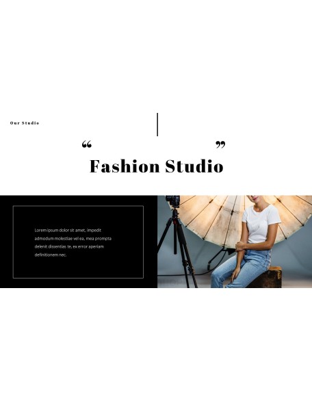 Fashion Studio Presentation PowerPoint Templates Design