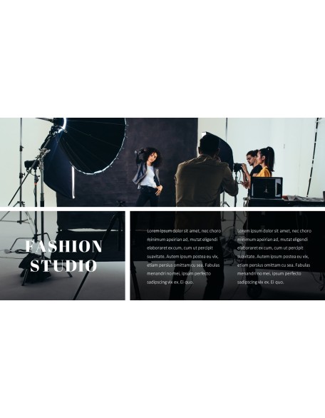 Fashion Studio Presentation PowerPoint Templates Design