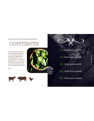 BBQ Restaurant Business plan Templates PPT