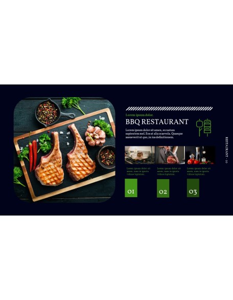 BBQ Restaurant Business plan Templates PPT