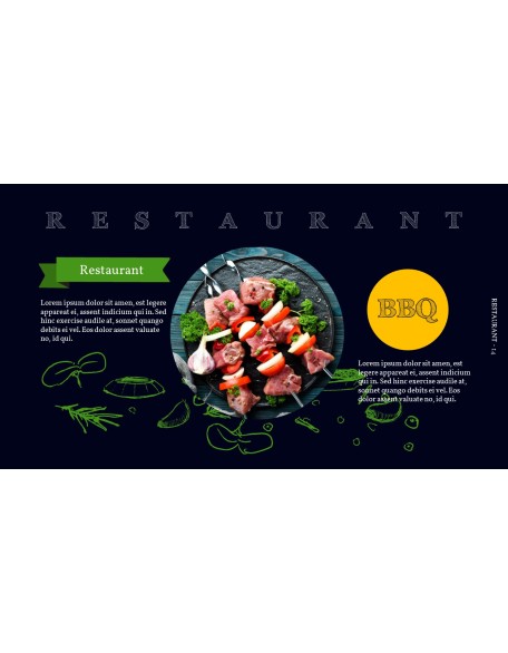 BBQ Restaurant Business plan Templates PPT