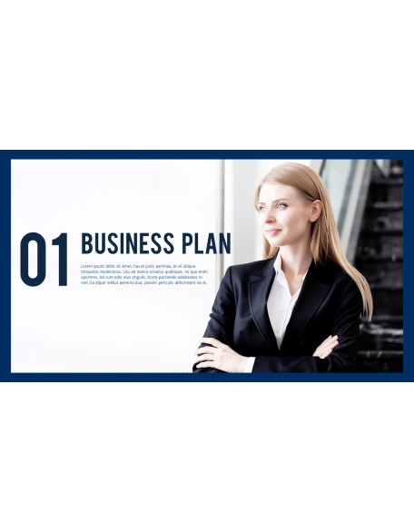 Business Project Simple PowerPoint Template Design