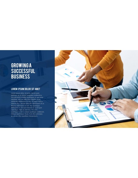 Business Project Simple PowerPoint Template Design