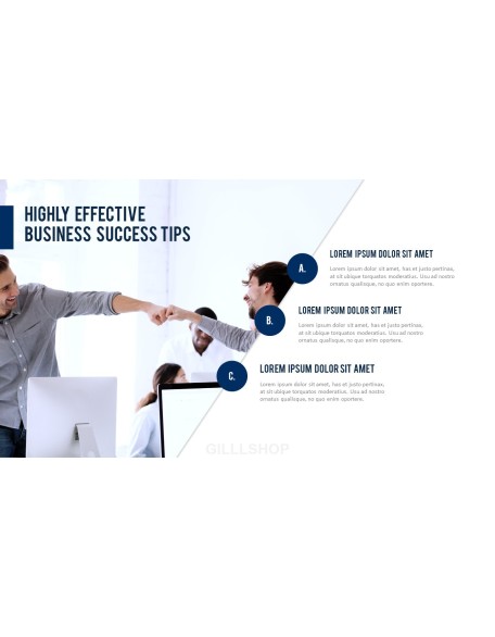 Business Project Simple PowerPoint Template Design
