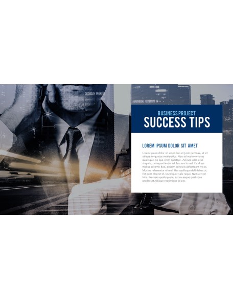 Business Project Simple PowerPoint Template Design