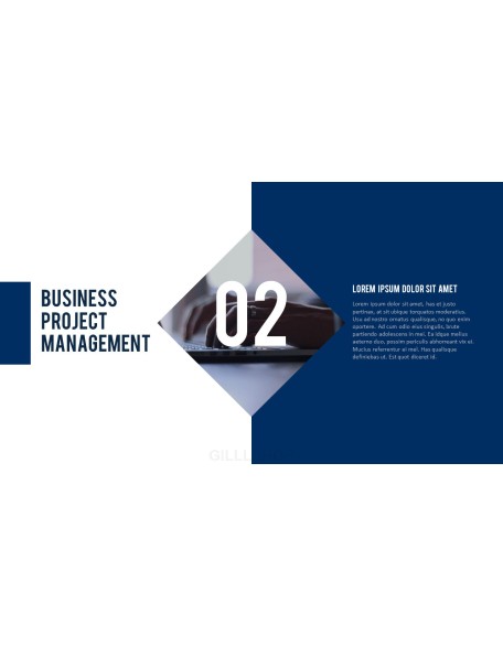 Business Project Simple PowerPoint Template Design