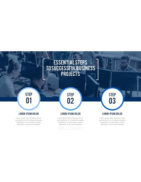 Business Project Simple PowerPoint Template Design