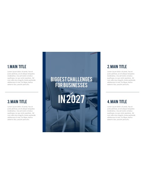 Business Project Simple PowerPoint Template Design
