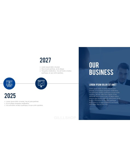Business Project Simple PowerPoint Template Design