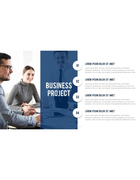 Business Project Simple PowerPoint Template Design