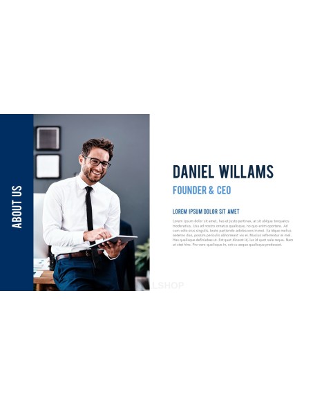 Business Project Simple PowerPoint Template Design